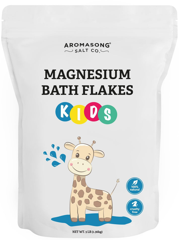 Aromasong Magnesium Flakes 3 lb bag sealed for family bath use