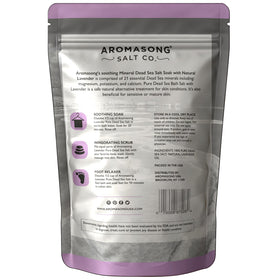 Aromasong resealable packaging seal lock keeps salt fresh after opening.