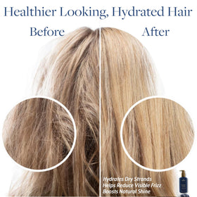 Aromatherapy Associates Balance Shampoo foamy lather forming on clean hair in shower.