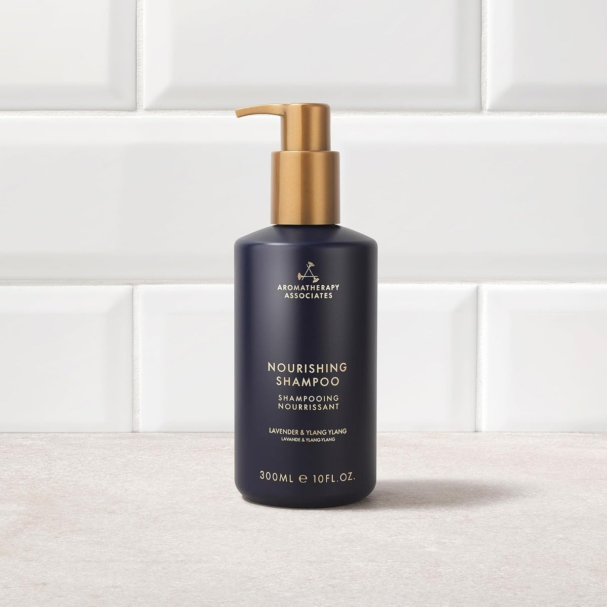 Aromatherapy Associates Balance Shampoo oat protein close-up highlighting moisture boost.
