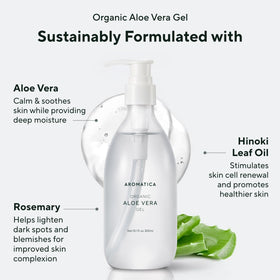 Creamy Aloe Vera Gel for face and hair application.