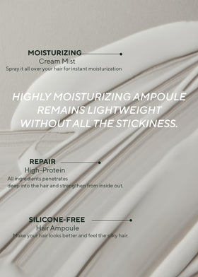 AROMATICA Quinoa Protein Hair Ampoule application mist nourishes dry strands