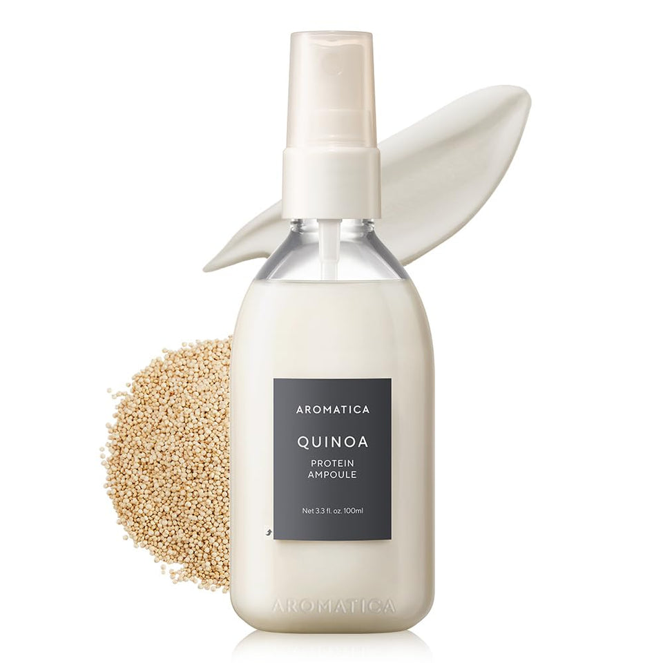 AROMATICA Quinoa Protein Hair Ampoule bottle for lightweight, non-greasy moisture
