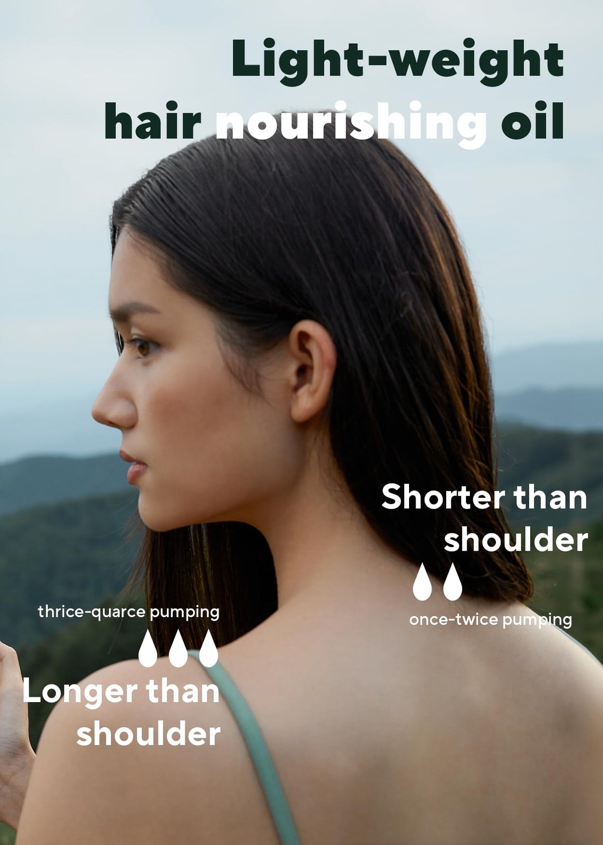 AROMATICA Ritual Jasmine & Vetiver Hair Oil glossy strands after application.