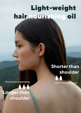 AROMATICA Ritual Jasmine & Vetiver Hair Oil glossy strands after application.