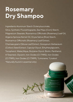 AROMATICA non-aerosol, talc-free powder feels light and comfortable.