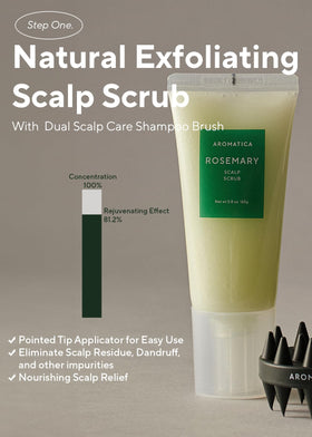 AROMATICA Rosemary Scalp Oil bottle for nourishing scalp.