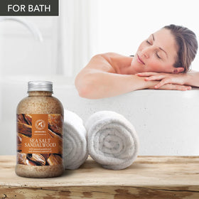 AROMATIKA minerals sea salt closeup emphasizes skin-nourishing minerals.