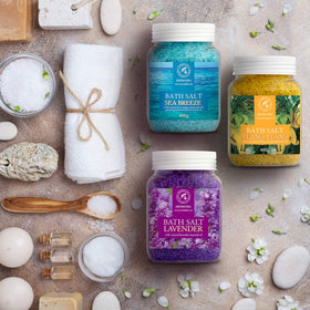 AROMATIKA bath tub scene showing a home spa moment