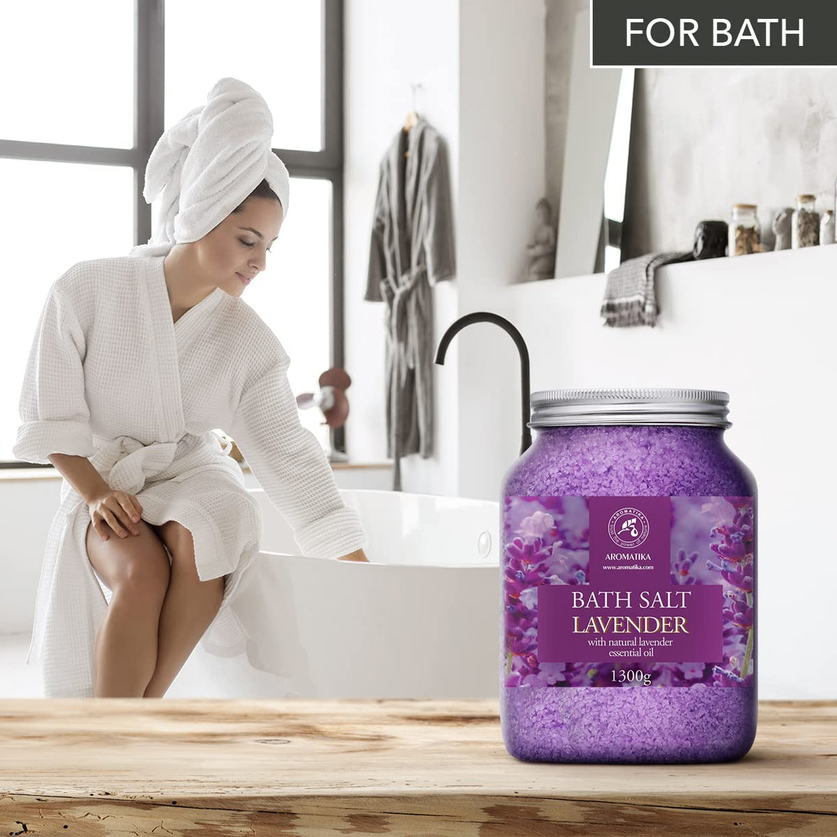 AROMATIKA Beauty and body-care bath salts for skin pampering