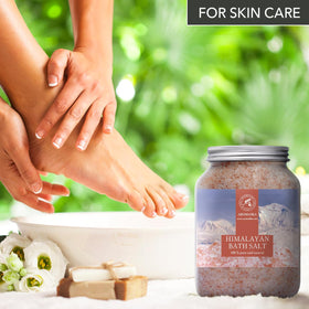 AROMATIKA Himalayan pink salt detox bath with mineral crystals