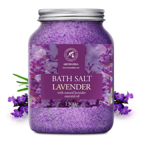 AROMATIKA Lavender essential oil bath salts for aromatherapy at home