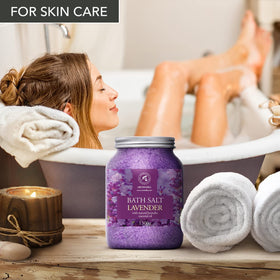AROMATIKA Lavender flowers with salts in a soothing bath mix