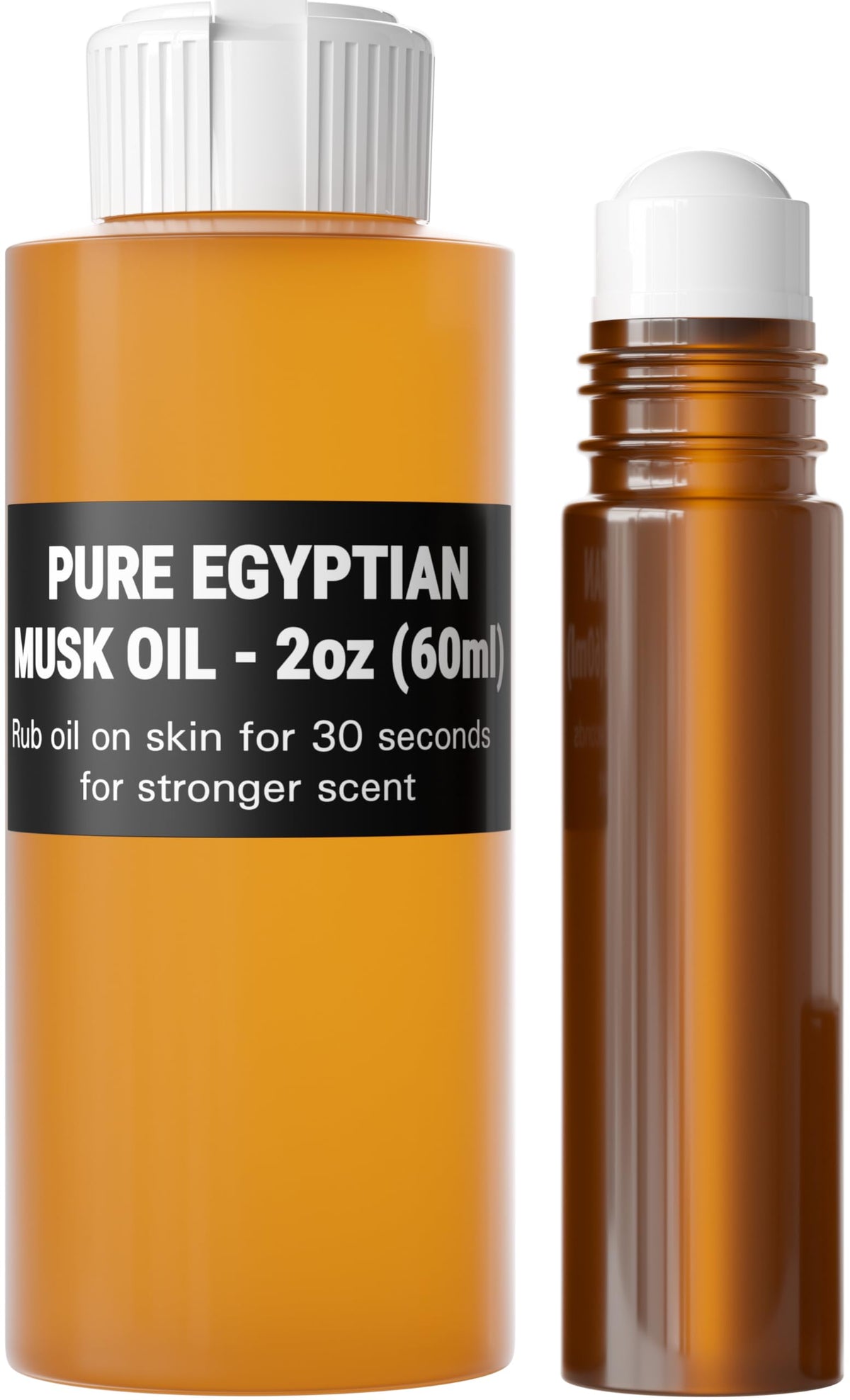 Aromazen Egyptian Musk Oil 16oz bottle cap close-up for on-the-go fragrance