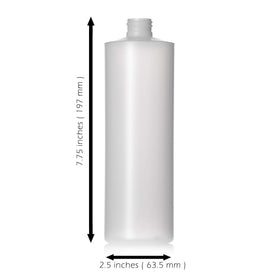 Aromine 16oz bottle disc-cap closeup shows sturdy HDPE construction