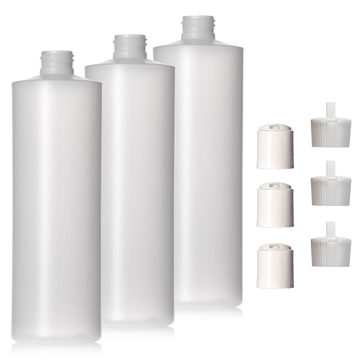 Aromine 16oz bottle with natural color disc cap for DIY products