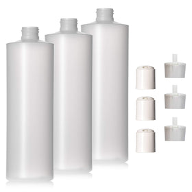 Aromine 16oz bottle with natural color disc cap for DIY products