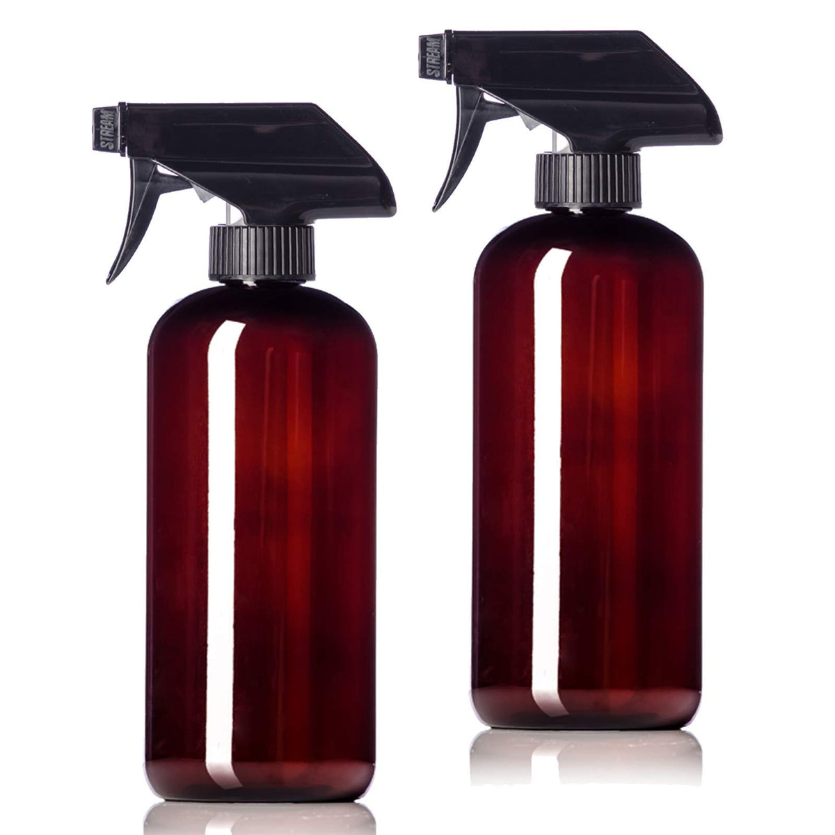 Aromine amber bottle with sprayer for DIY cleaners and travel