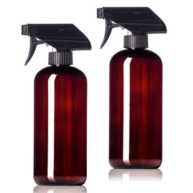 Aromine amber bottle with sprayer for DIY cleaners and travel