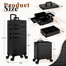 AROUS bottom storage space offers large room for bulky makeup tools