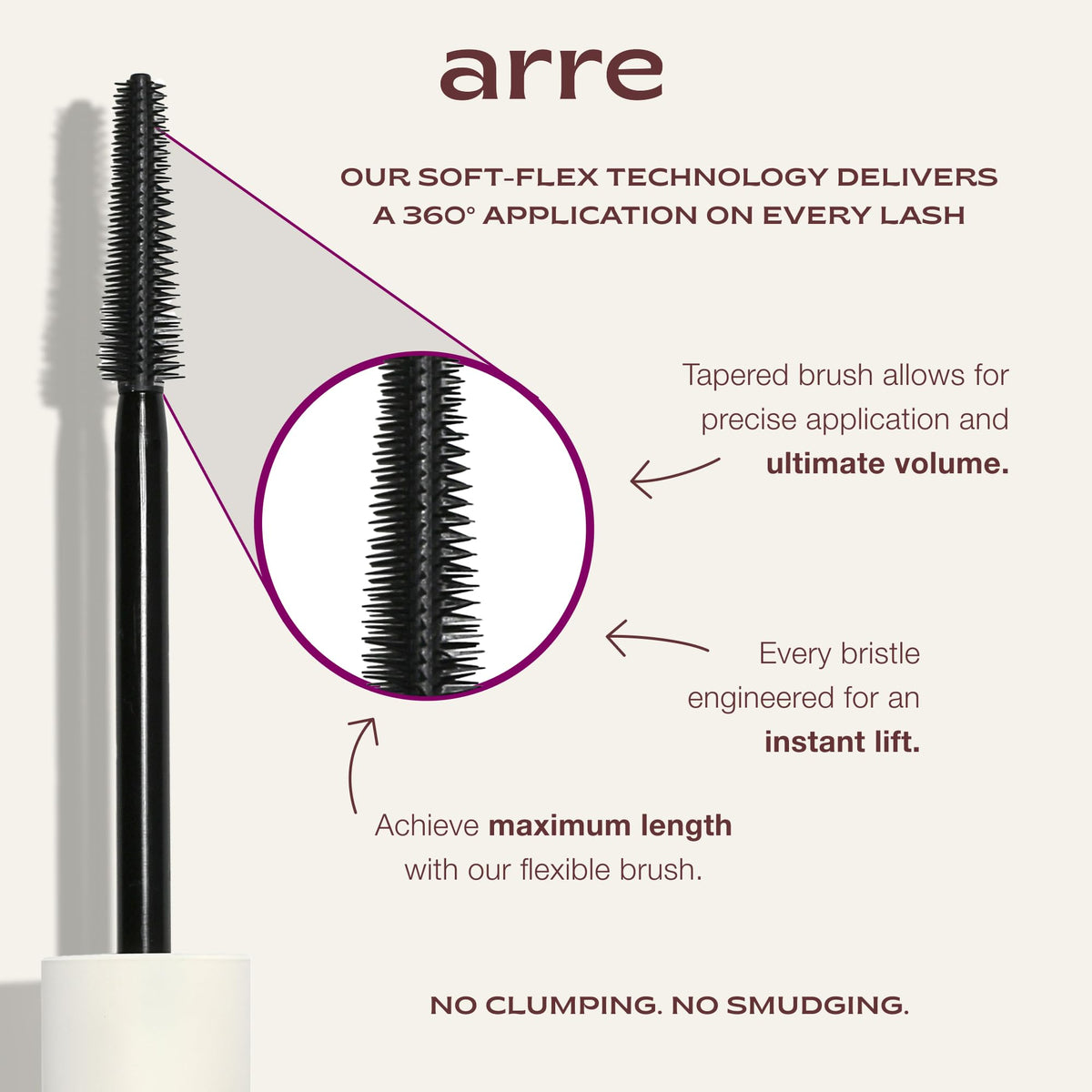 Arre Beauty Ace High featuring peptide and clover serum for lash care