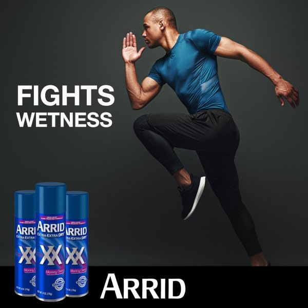 Arrid XX anti-perspirant spray highlighting odor protection