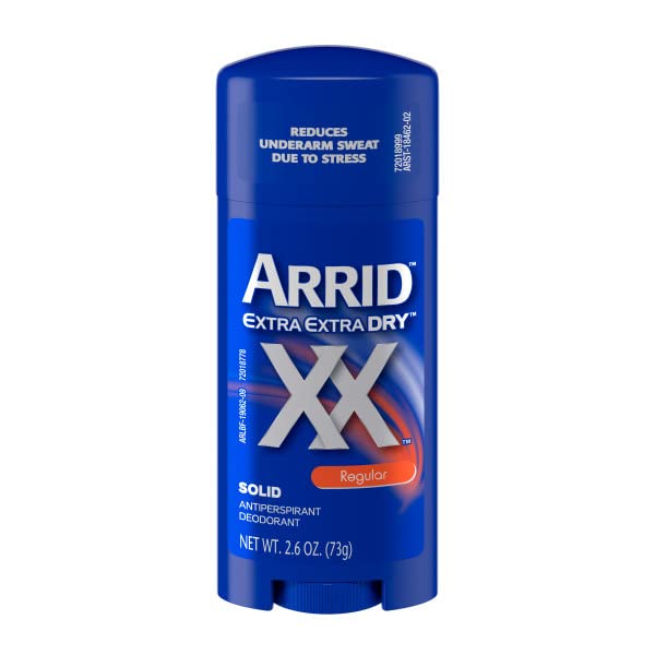 Arrid XX Extra Extra Dry pack of twelve shown for value and convenience