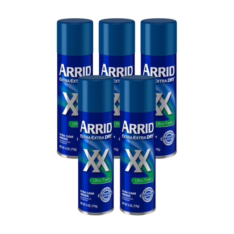 Arrid XX Ultra Clear spray bottle for all-day freshness