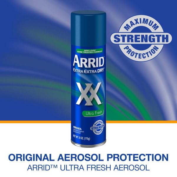 Arrid XX Ultra Clear spray texture delivering dry finish