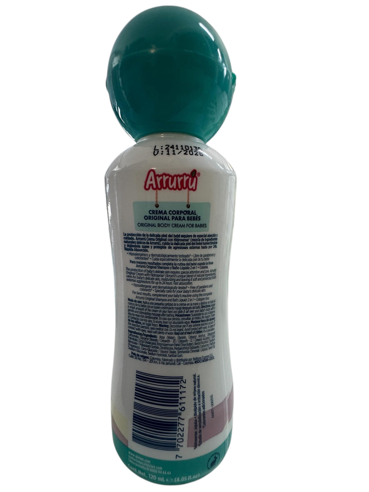 Arrurru naturals baby care routine setup suggests soothing sensory moments.