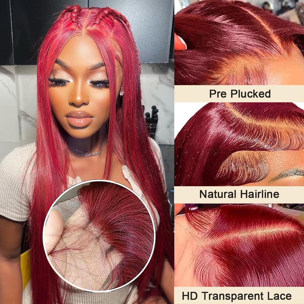 Arsola burgundy wig styling possibilities for various occasions