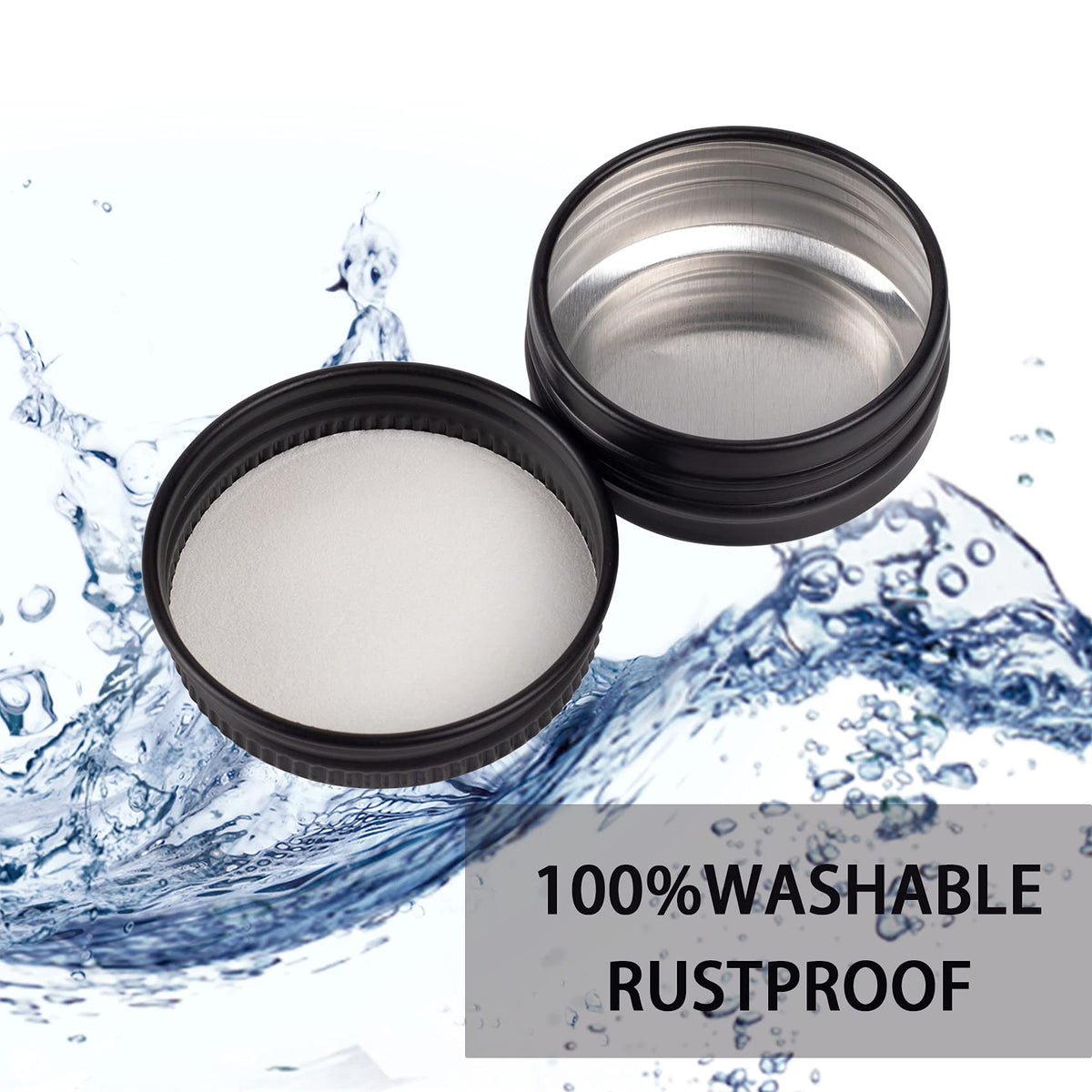 Art Secret 1.7 cm depth tin fits small contents securely.
