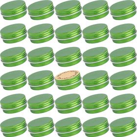 Art Secret green screw-top tin jar 0.5 oz for compact storage and labeling