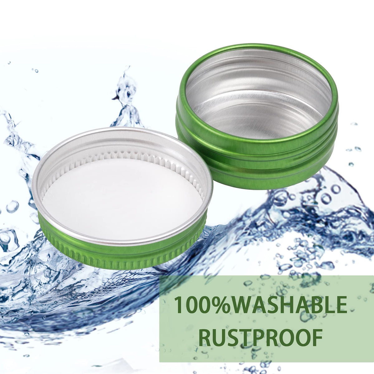 Art Secret screw-top lid on green tin for secure closure