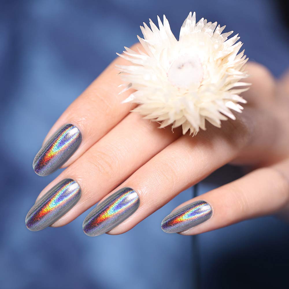 Artdone Chrome powder blue frost for cool-toned nail art.