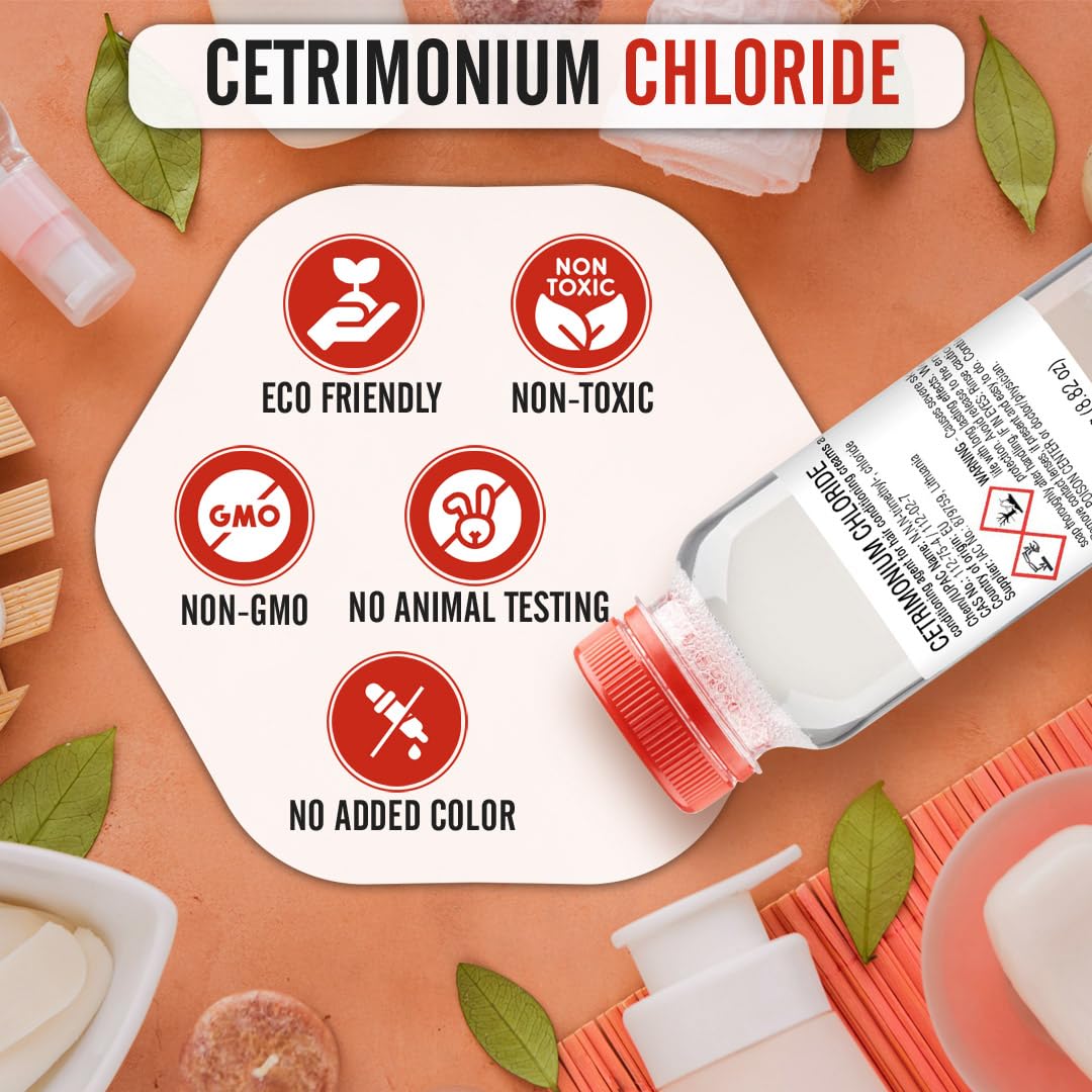 Close-up of Artekas Cetrimonium Chloride liquid texture for smooth formulations