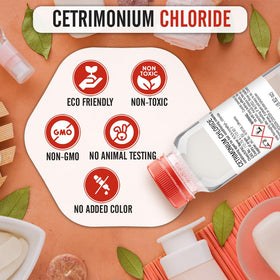 Close-up of Artekas Cetrimonium Chloride liquid texture for smooth formulations