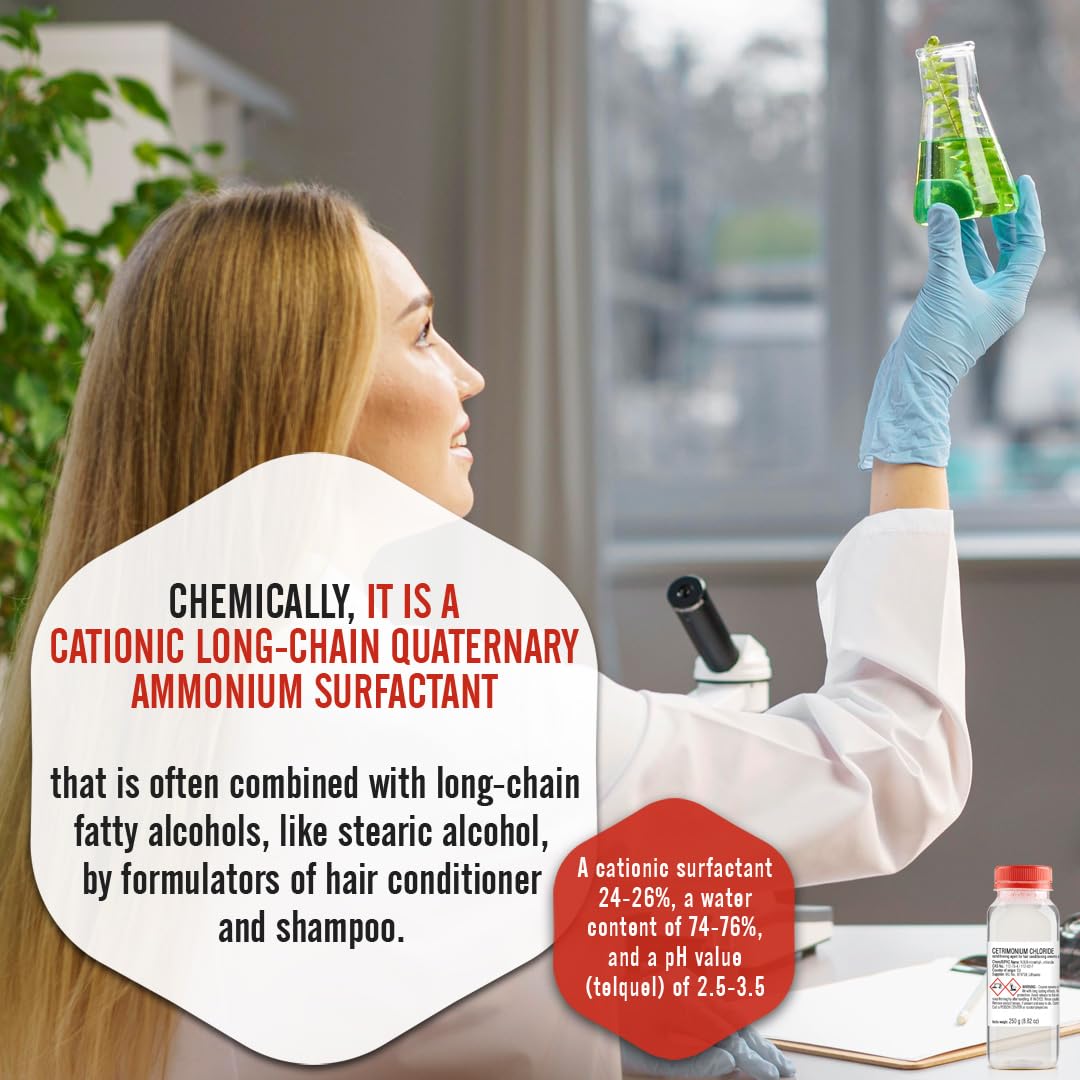 Mixing bowl scene with Artekas Cetrimonium Chloride in cosmetic recipes
