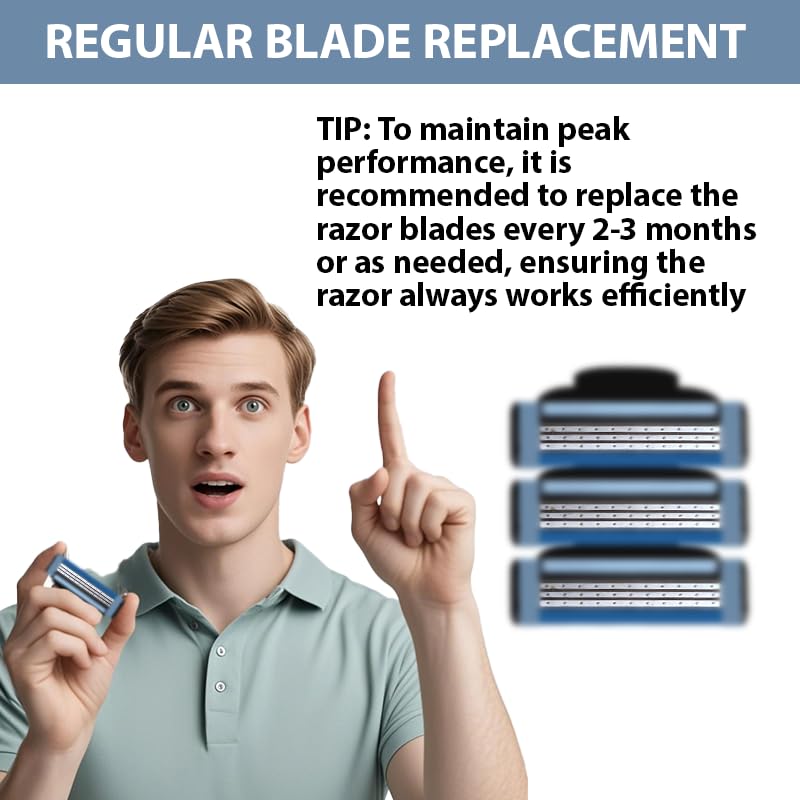 Artgol durable razor blades pack for long-term use