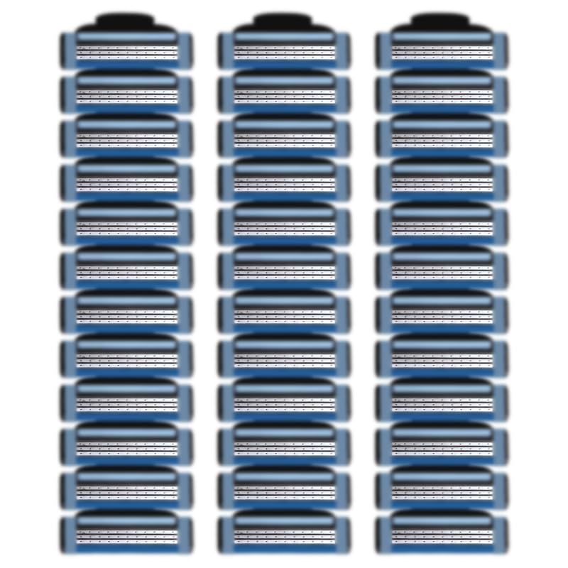 Artgol GL-Mach 3 blue razor blades pack for a smooth, close shave
