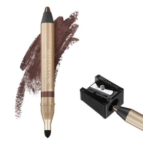 Artisan L'uxe jumbo eyeliner in chocolate brown cap enables smooth, precise lining.