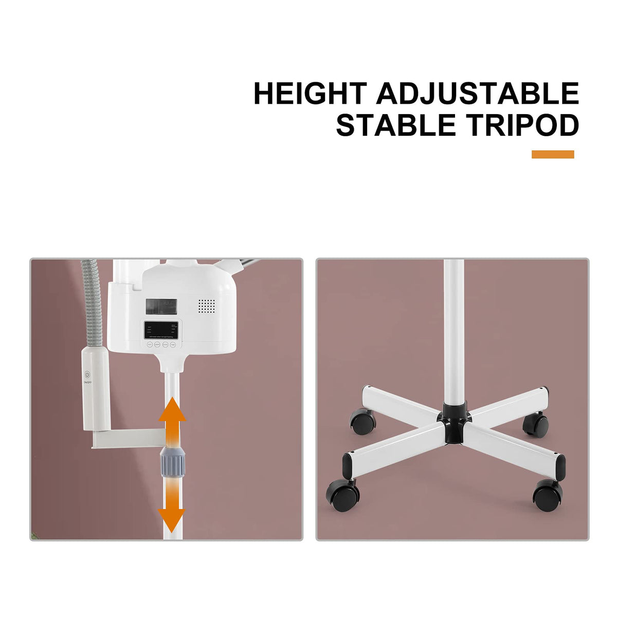 Artist hand 360-degree rotating nozzle enables precise positioning during treatments.