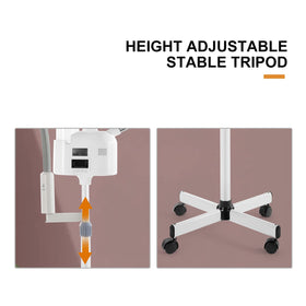 Artist hand 360-degree rotating nozzle enables precise positioning during treatments.