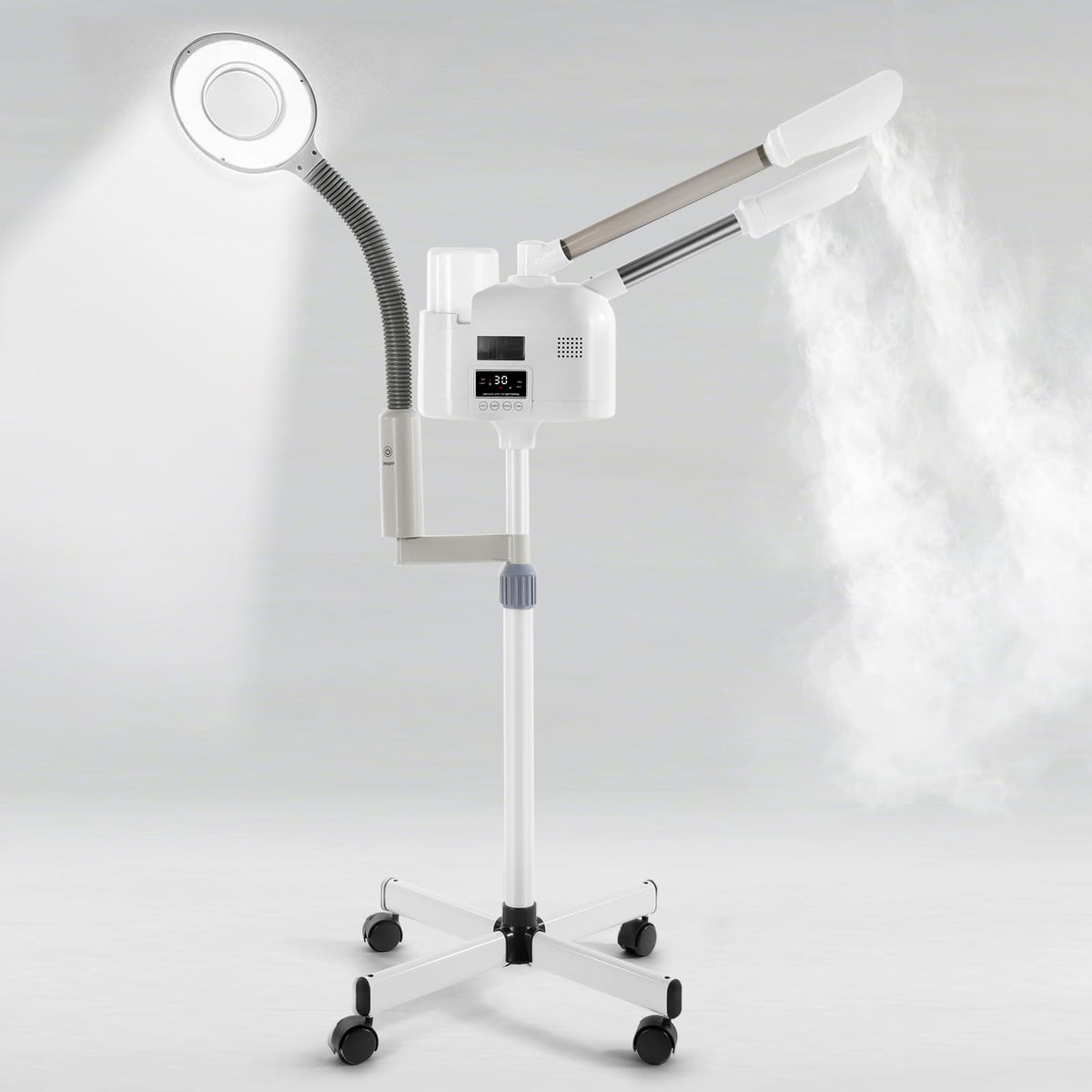 Artist hand facial steamer 3in1 shows versatile spa-ready setup for home use.