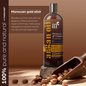 ArtNaturals Argan Hair Growth Shampoo after-use shine and smoothness hint at results