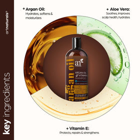 ArtNaturals Argan Hair Growth Shampoo pump for convenient daily use