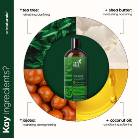 Artnaturals Tea Tree Conditioner ingredients including tea tree oil and watercress.