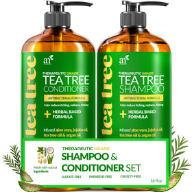 ArtNaturals Tea Tree Shampoo bottle for deep scalp cleansing