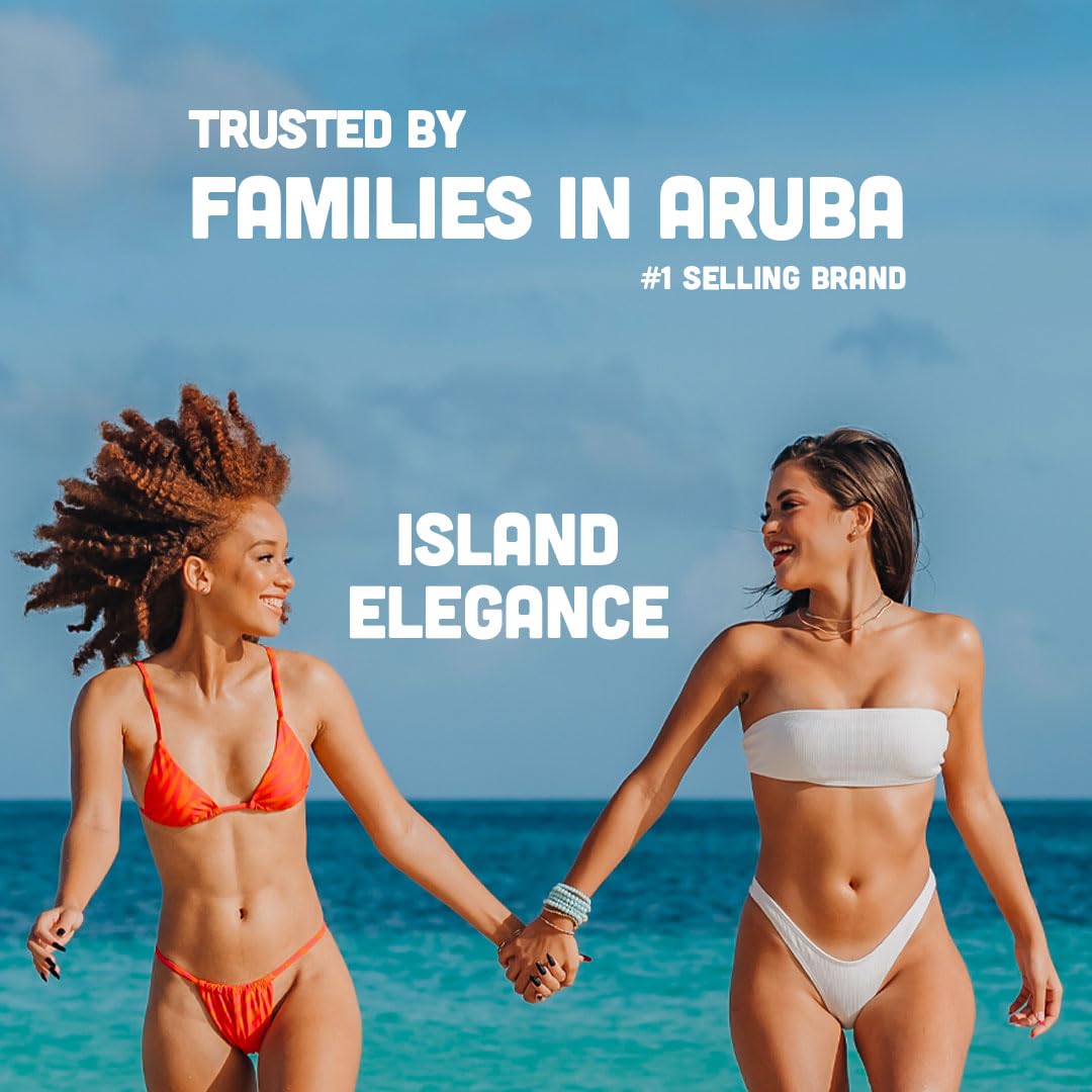 ARUBA SUN 8oz bottle perfect for family beach days.