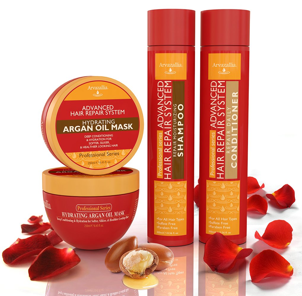 Arvazallia Advanced Hair Repair Conditioner bottle for softness and detangling